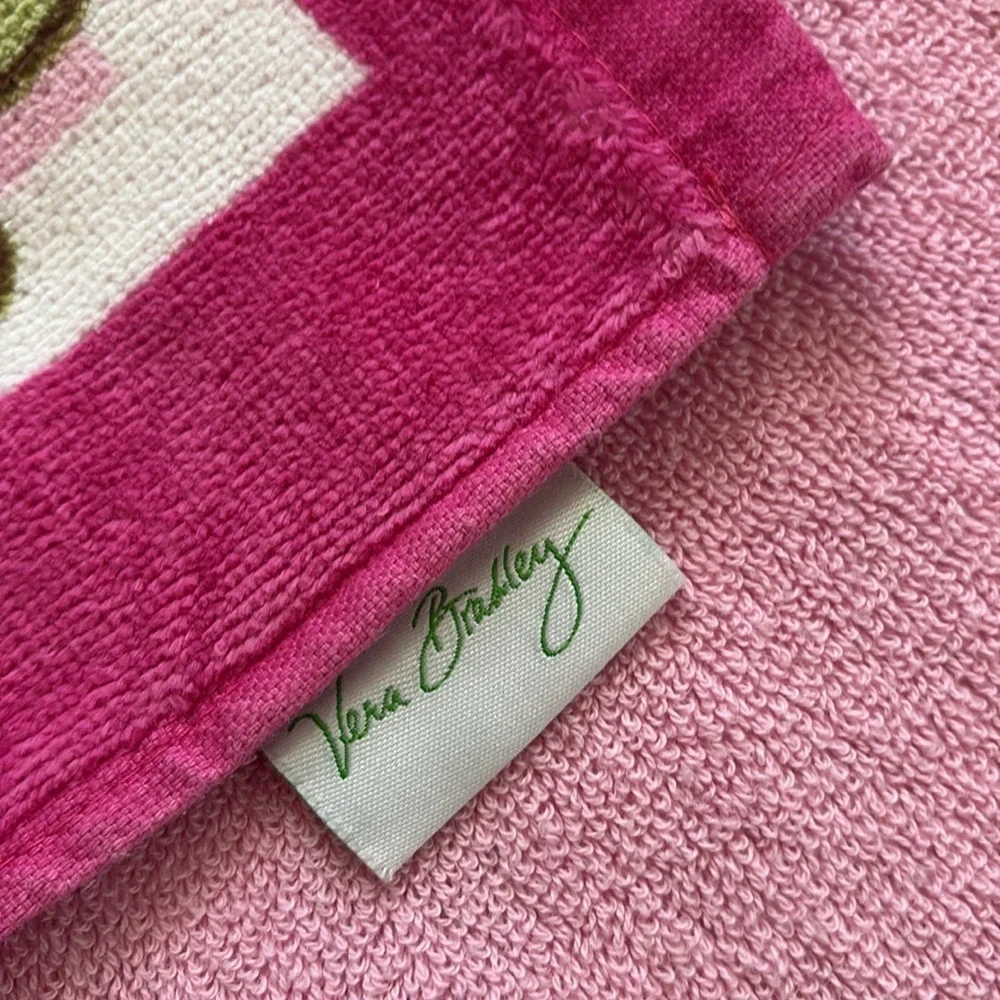 Vera Bradley Pink Paisley Beach Towel - Picture 7 of 8